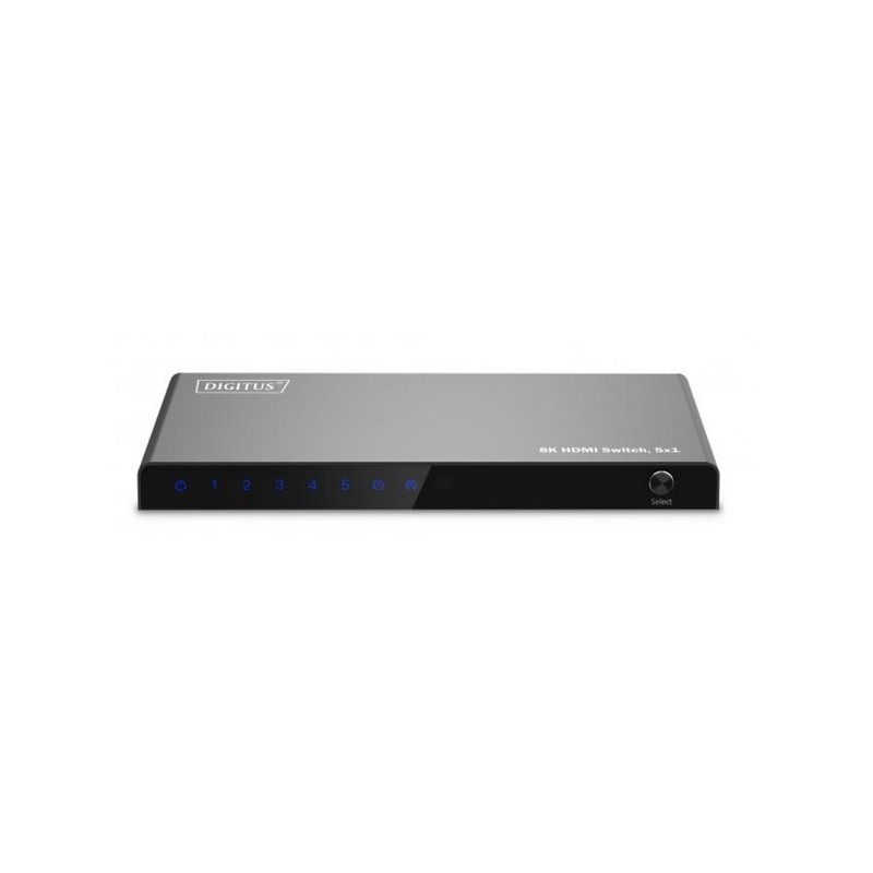 DIGITUS 5x1 HDMI Switch, 8K/60Hz (4:4:4), HDR, HDCP2.3