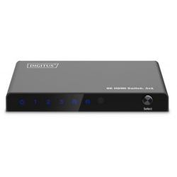 DIGITUS 3x1 HDMI Switch, 8K/60Hz (4:4:4), HDR, HDCP 2.3