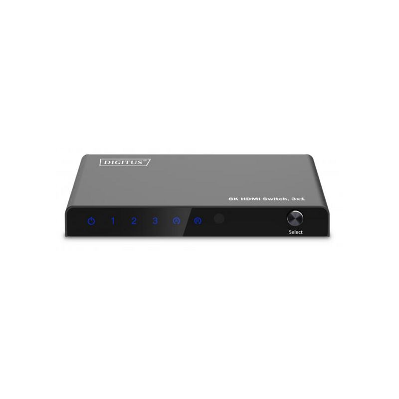 DIGITUS 3x1 HDMI Switch, 8K/60Hz (4:4:4), HDR, HDCP 2.3