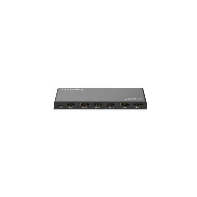 DIGITUS 5x1 HDMI Switch, 4K/60Hz HDCP 2.2
