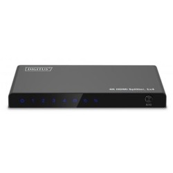 DIGITUS 1x4 HDMI Splitter, 4K/60Hz HDCP 2.2, EDID Control