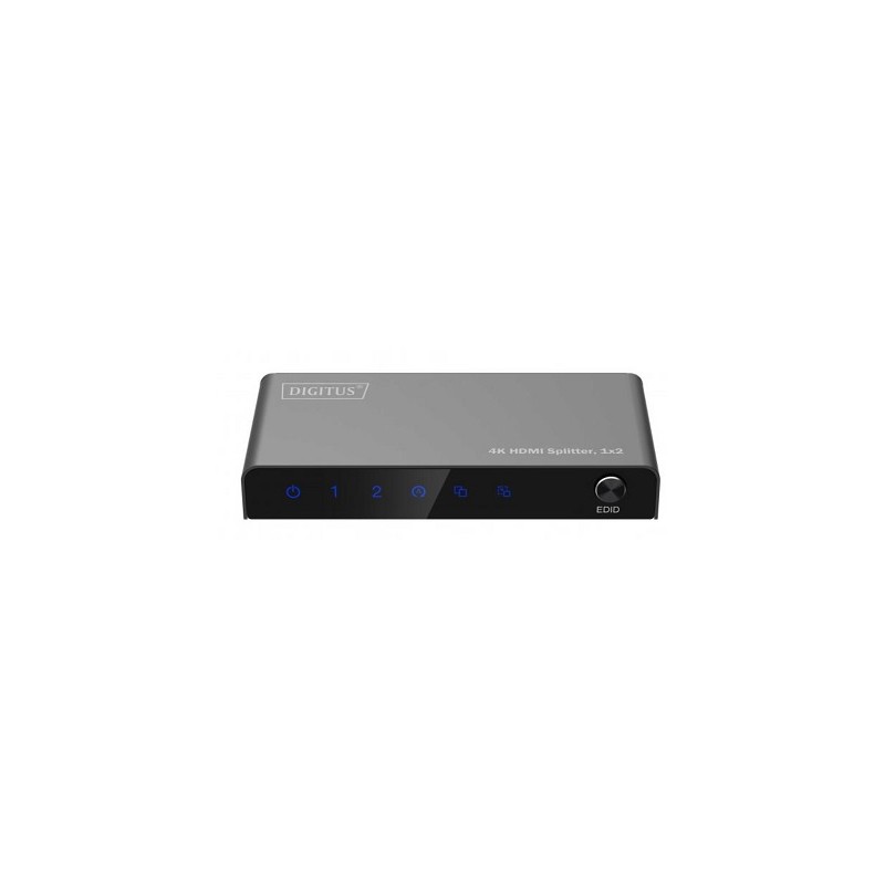 DIGITUS 1x2 HDMI Splitter, 4K/60Hz HDCP 2.2, EDID Control