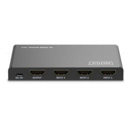 DIGITUS 3x1 HDMI Switch, 4K/60Hz HDCP 2.2