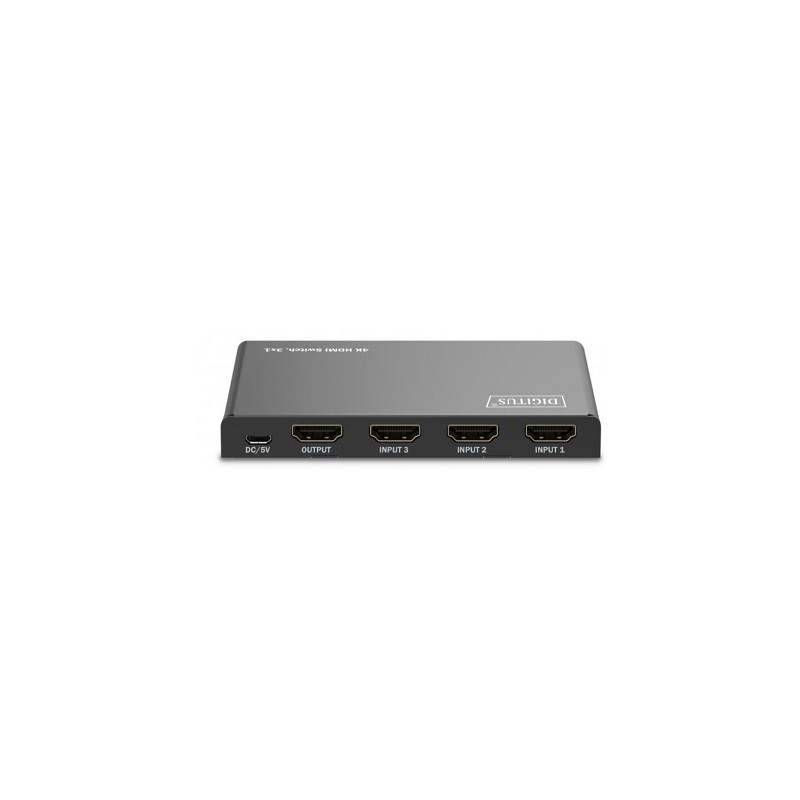 DIGITUS 3x1 HDMI Switch, 4K/60Hz HDCP 2.2