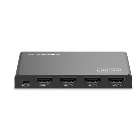 DIGITUS 3x1 HDMI Switch, 4K/60Hz HDCP 2.2