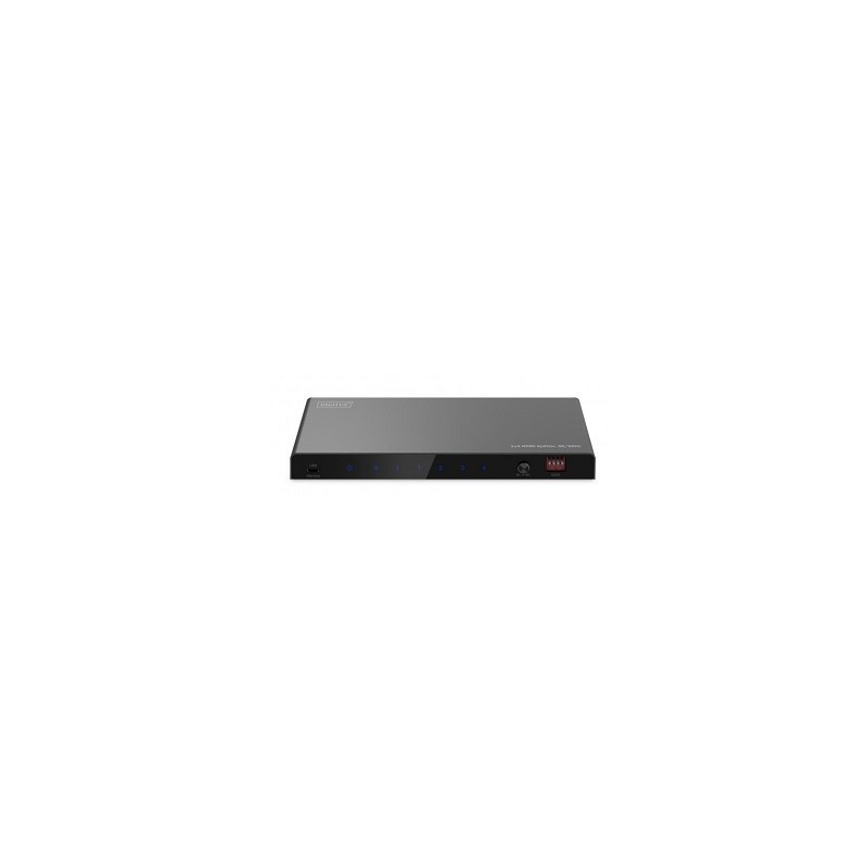 DIGITUS 1x2 HDMI Splitter, 8K/60Hz (4:4:4), Toslink, Stereo, EDID Control