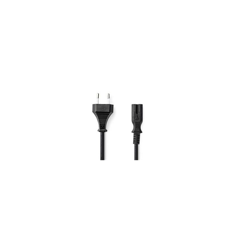 Nedis CEGL11040BK20 - Napájecí Kabel | Euro Zástrčka – IEC-320-C7 | 2,00 m | Černá