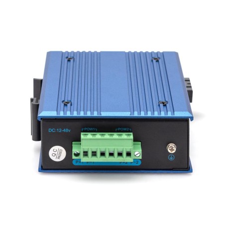 DIGITUS Průmyslový gigabitový ethernetový mediální konvertor, SFP SFP otevřený slot, bez SFP modulu
