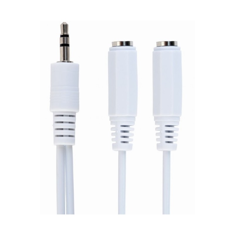 GEMBIRD Kabel rozdvojka jack 3,5mm na 2x3,5mm M/F, 10cm, audio