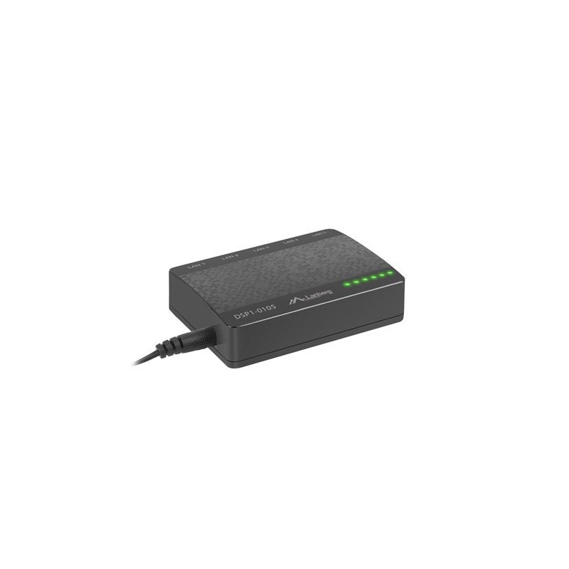 Lanberg Switch DSP1-0105 5X 100MB/S Unmanaged Fast Ethernet Desktop 5V