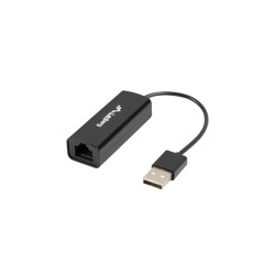 LANBERG USB- RJ45 ETHERNET ADAPTÉR SÍŤOVÁ KARTA USB 2.0 1X RJ45 100MB KABEL