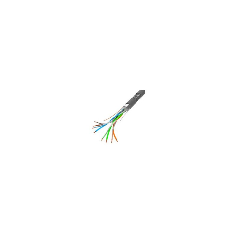 Lanberg LAN Kabel CAT.5E SFTP 305M Pevný CU CPR + FLUKE Pass šedý