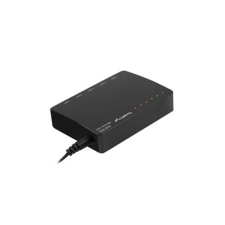 Lanberg Switch DSP3-1005-60W 5X 1GB PoE+ (4 Porty PoE 30W/Port Max. 60W) Unmanaged Desktop