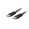 Lanberg Kabel HDMI M/M V2.1 50M optický černý AOC