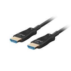 Lanberg Kabel HDMI M/M V2.1 100M optický černý AOC