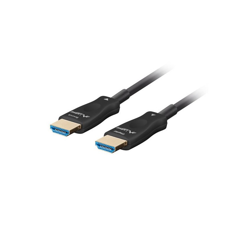 Lanberg Kabel HDMI M/M V2.1 100M optický černý AOC