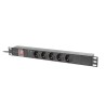 LANBERG NAPÁJECÍ DISTRIBUČNÍ JEDNOTKA (PDU) 19" 1U 16A 2M 5X SCHUKO ZÁSUVKY ČERNÁ