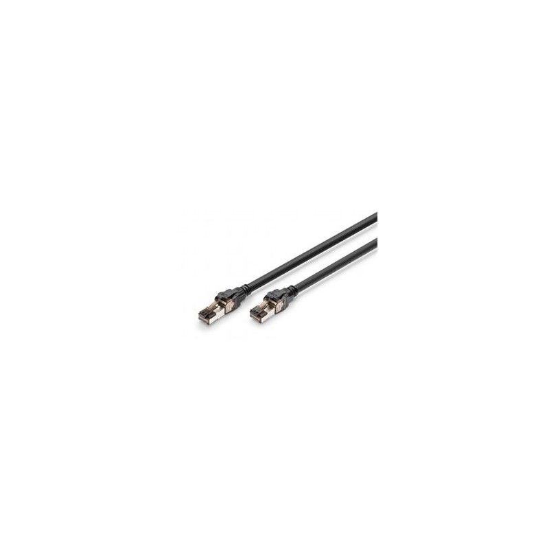 Digitus CAT 8.1 S-FTP patch kabel, Cu, LSZH AWG 24/7, 1 m, černá