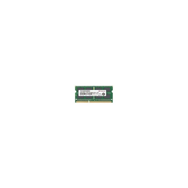 Transcend TS1GSK64W6H-I 8GB DDR3L 1600 SO-DIMM 2Rx8 IND 512Mx8 CL11 1.35V