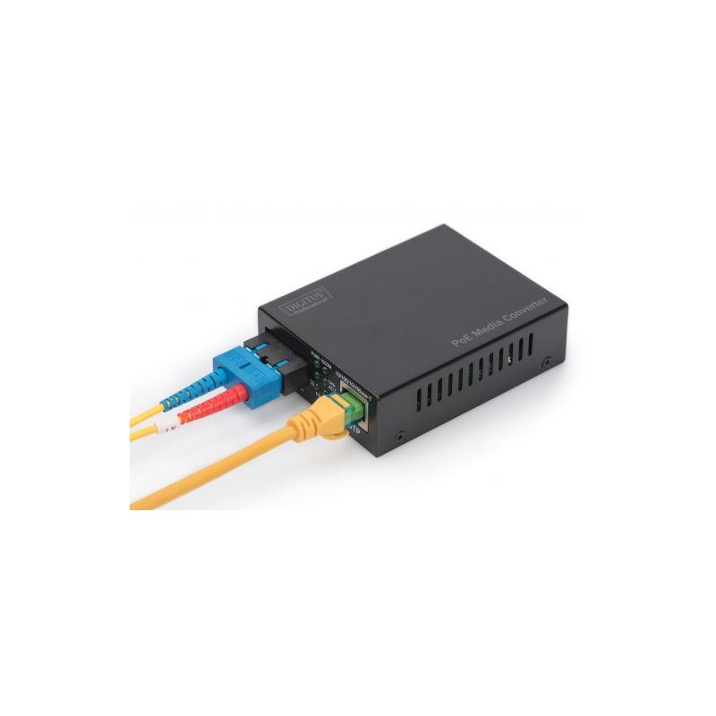 DIGITUS 10 Gigabit Ethernet Media Converter, SFP podporuje 1G, 2,5G, 5G a 10G, otevřený slot