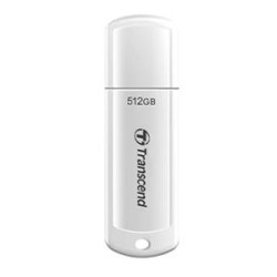 Transcend 512GB JetFlash 730 USB 3.1 flash disk, bílý
