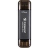 Transcend ESD310C 128GB, External SSD, USB 10Gbps Type C/A, 1050MB/R, 700MB/W, černý