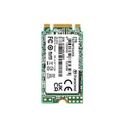 TRANSCEND MTS425S 2TB SSD disk M.2 2242, SATA III 6Gb/s (3D TLC), 550MB/s R, 500MB/s W
