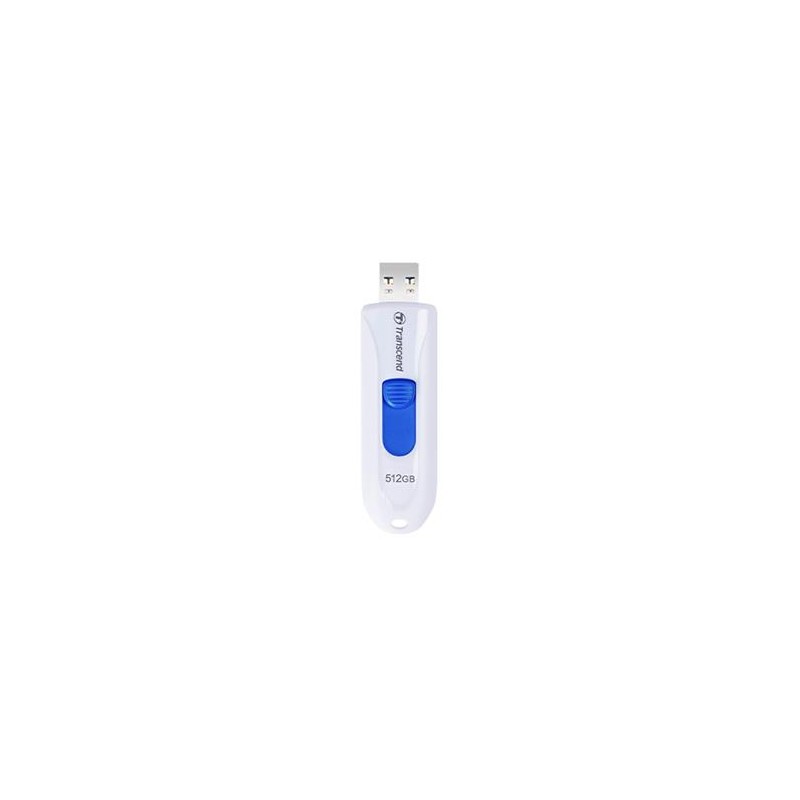 Transcend 512GB JetFlash 790W, USB 3.0 (3.1 Gen 1) flash disk, bílo/modrý