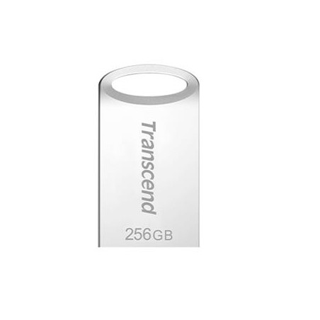 Transcend 256GB JetFlash 710S, USB 3.1 Gen 1 flash disk, malé rozměry, stříbrný kov