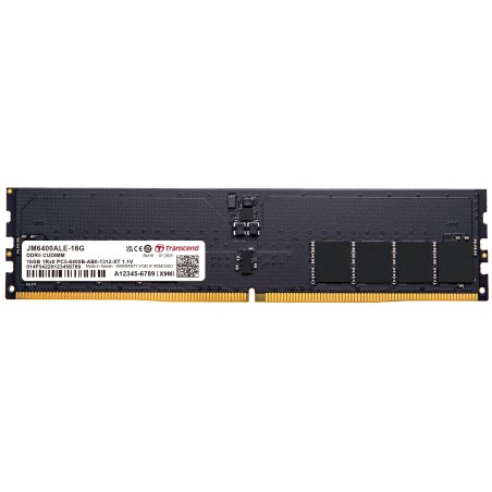 Transcend paměť 16GB JM DDR5 6400 CU-DIMM 1Rx8 2Gx8 CL52 1.1V