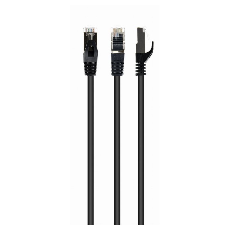 Gembird S/FTP Cat 6A propojovací kabel LSZH, černý, 10m