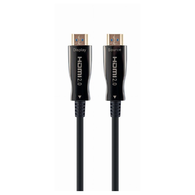 Gembird Aktivní optický (AOC) Vysokorychlostní kabel HDMI s Ethernetem, černý, 30m
