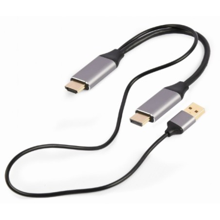 GEMBIRD Kabel aktivní adaptér HDMI samec na DisplayPort samec