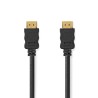 Nedis CVGL34060BK05 - Kabel High Speed HDMI s Ethernetem | Konektor HDMI - Konektor HDMI | 0,5 m | Černá barva