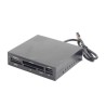 GEMBIRD Interní čtečka flash karet, 3,5" SDXC+USB černá, FDI2-ALLIN1-02-B