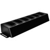 Transcend TS-DPD6C dokovací stanice pro osobní kameru DrivePro Body 40, 6 portů, USB 3.1 Gen 1, 1x LAN, 1x WAN, černá