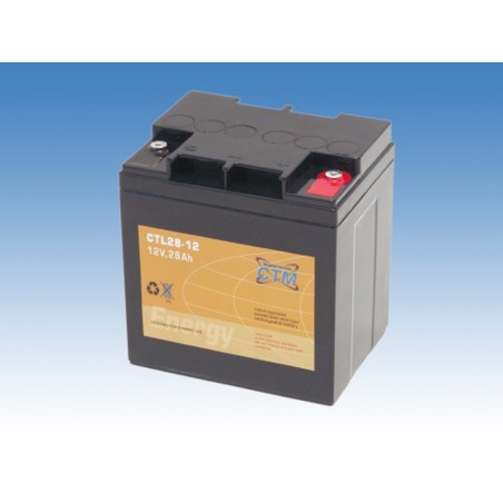 Fukawa CTL akumulátor (12V 28Ah závit M5 životnost 10-12 let)