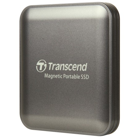 Transcend ESD420C 2TB, USB 20Gbps Type C, Externí odolný SSD disk (3D NAND flash), 2000MB/R, 2000MB/W, Magsafe, šedý