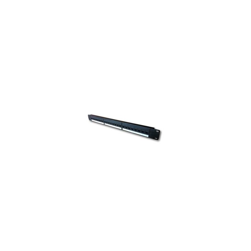 DATACOM Patch panel 19" UTP 24 port CAT5E DUAL 1U BK (24x1k) / VL