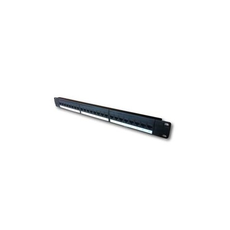 DATACOM Patch panel 19" UTP 24 port CAT5E DUAL 1U BK (24x1k) / VL