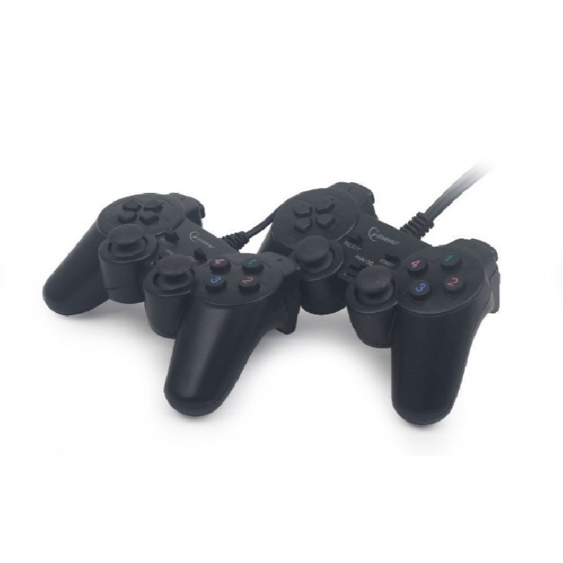GEMBIRD JPD-UDV2-01 Dvojitý USB herní ovladač pro PC s duální vibrací