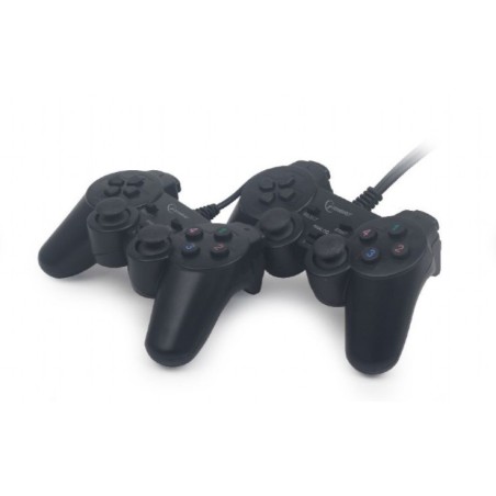 GEMBIRD JPD-UDV2-01 Dvojitý USB herní ovladač pro PC s duální vibrací