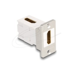 Delock Modul Keystone k montáži na panel, ze zásuvky HDMI na zásuvku, pravoúhlý, 90°, 8K 60 Hz, kuželový