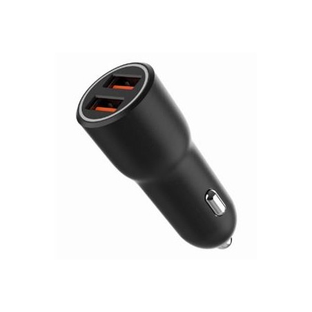 GEMBIRD rychlonabíječka do auta, 2 porty USB, QC3.0, 36W, černá – novinka