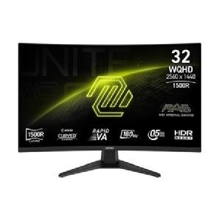 MSI MAG 321CQF E18 Gaming monitor 31,5" Rapid VA zakřivený /2560 x 1440/180Hz/0,5ms/2xHDMI/DP/černá