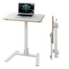 LEITZ výškově nastavitelný skládací ergonomický stůl Ergo, bílý