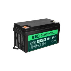 Green Cell AGM VRLA IP54 12V 64Ah baterie pro sekačky na trávu, skútry, lodě, invalidní vozíky