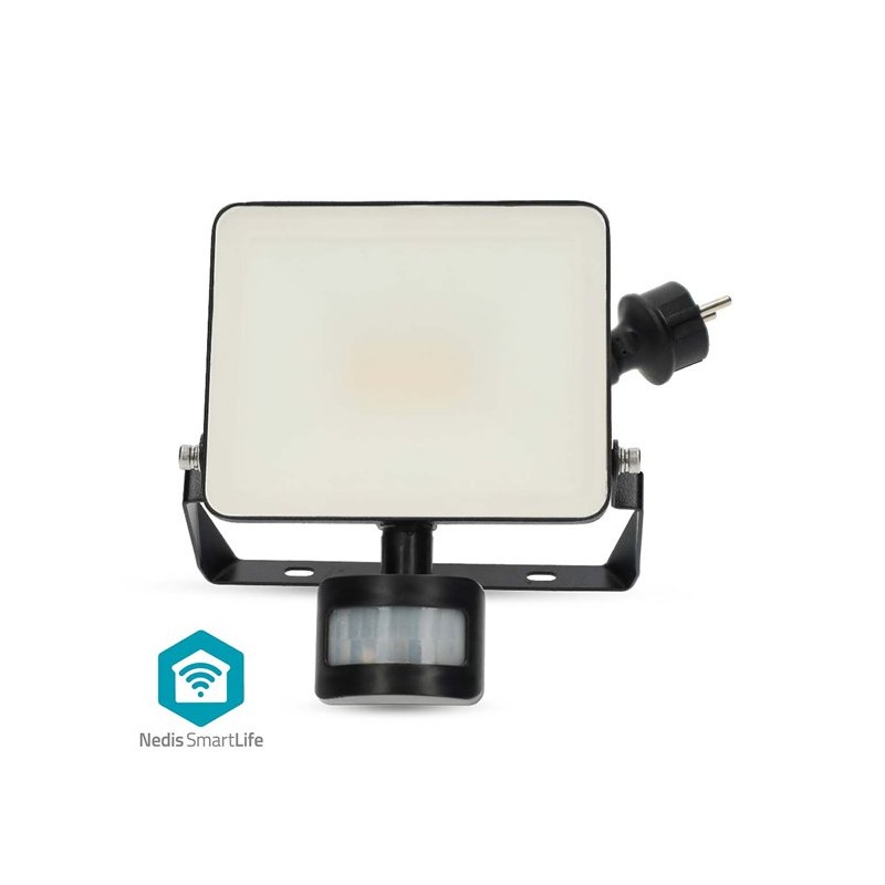 Nedis WIFILOFS21FBK Venkovní světlo Smartlife | Pohybový senzor | 1620 lm | Wi-Fi | 20 W | Hliník | Android / IOS