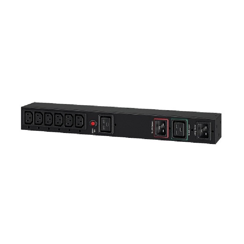 CyberPower Rack Mount Manual Bypass Switch PDU, 1x IEC C19/ 6x IEC C13, 16A