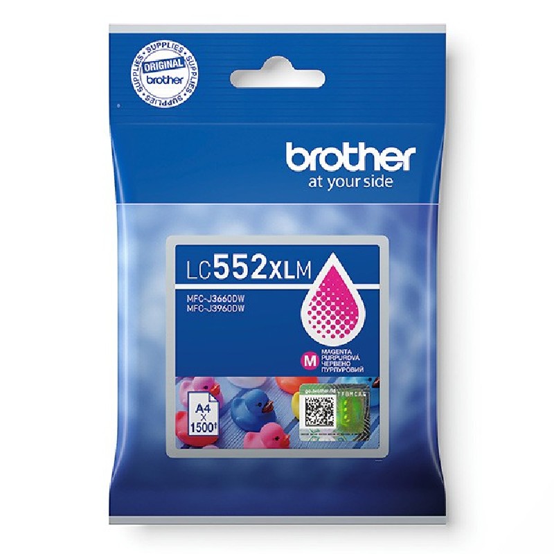 BROTHER INK LC-552XLM - magenta - cca 1500stran, pro MFC-J3660 MFC-J3960